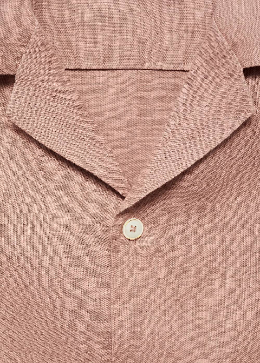 Mango Regular Fit-Hemd aus 100 % Leinen Discount Store für neue Produkte