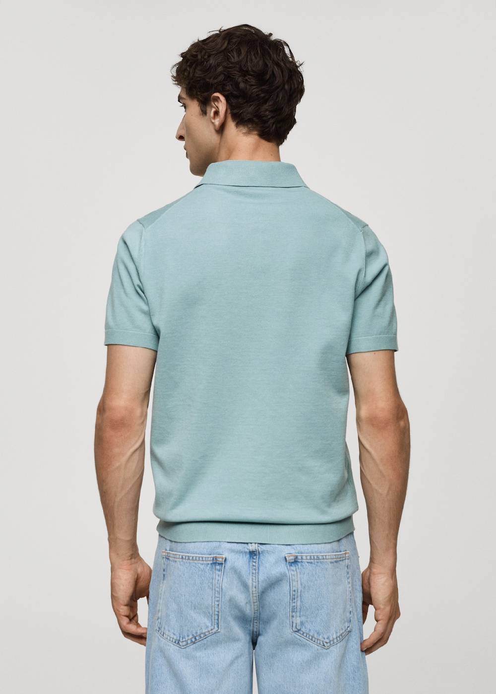 Mango Feinstrick-Poloshirt Super Rabatt
