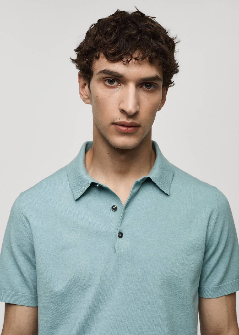 Mango Feinstrick-Poloshirt Super Rabatt