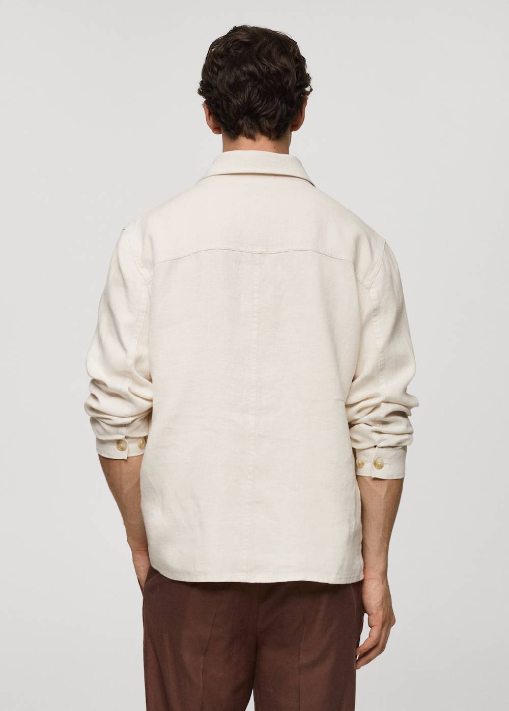 Mango Overshirt mit Taschen aus 100 % Leinen Begrenzt auf 3 Tage