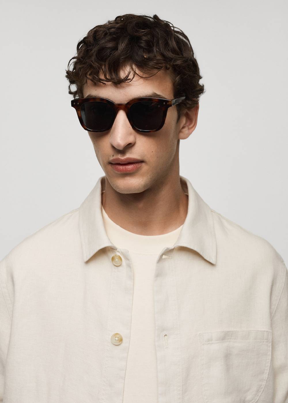 Mango Overshirt mit Taschen aus 100 % Leinen Begrenzt auf 3 Tage