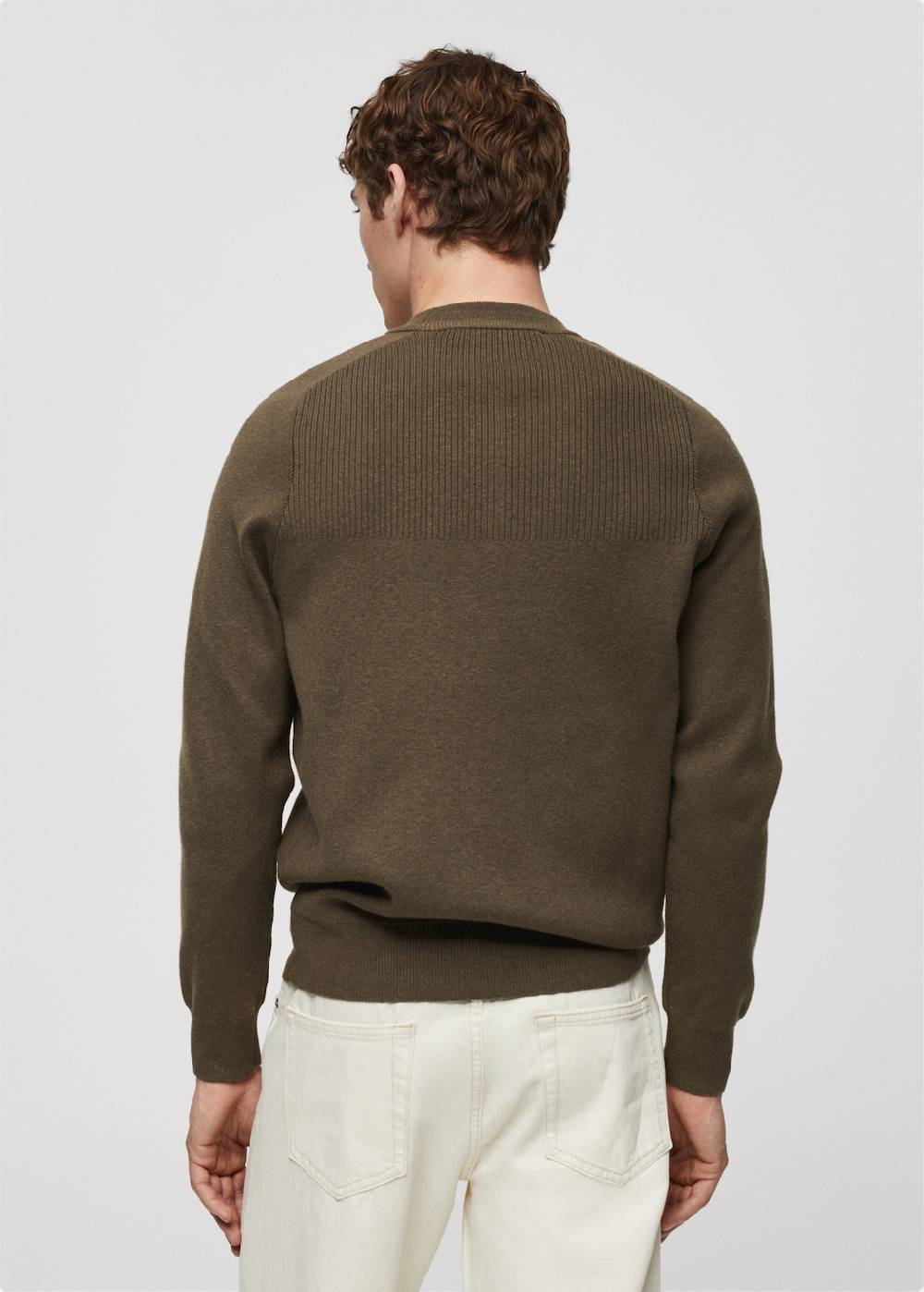 Mango Stretchpullover mit Rippdetail zollfrei