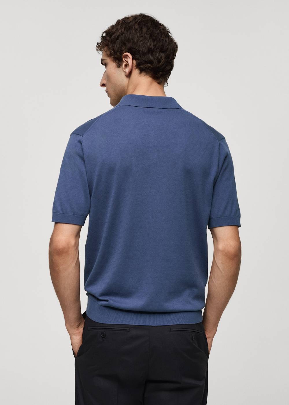 Mango Strick-Poloshirt aus 100 % Baumwolle Online