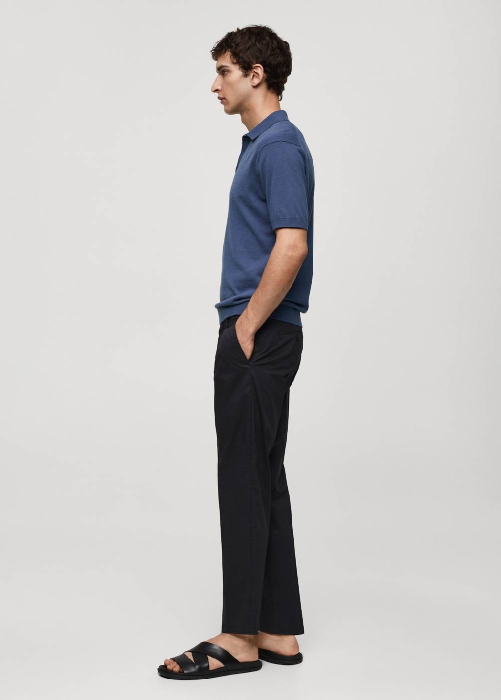 Mango Strick-Poloshirt aus 100 % Baumwolle Online