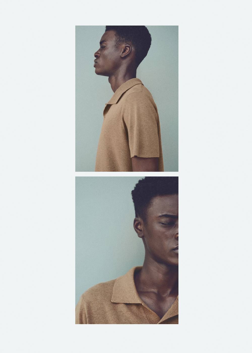 Mango Texturiertes Strick-Poloshirt aus Baumwolle Fabrikverkauf