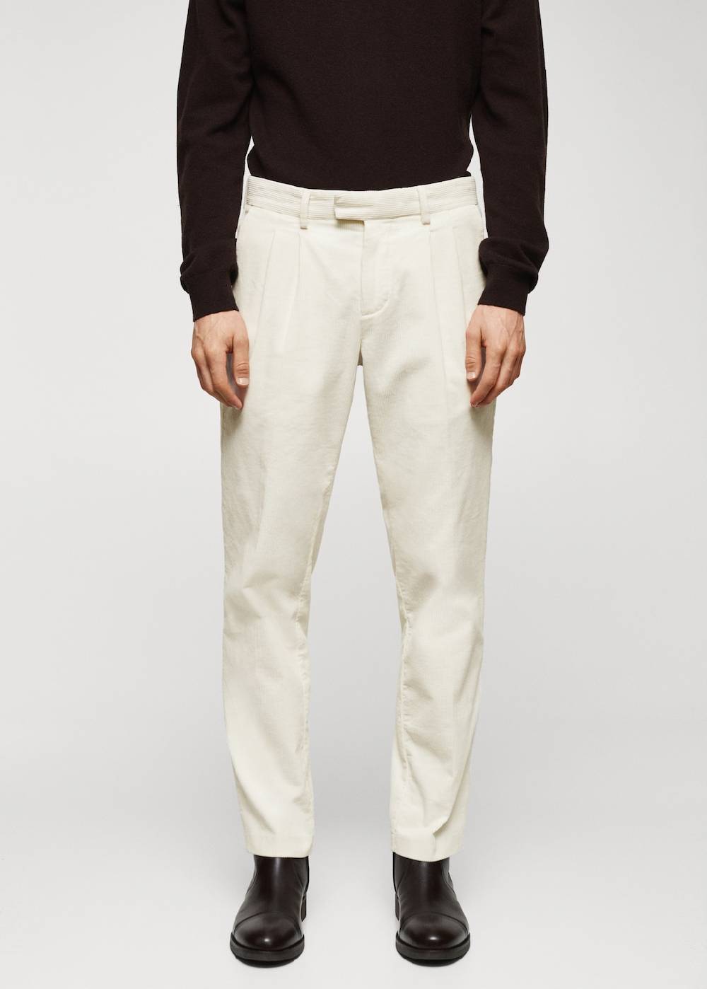 Mango Bundfaltenhose aus Cord Blitzverkäufe
