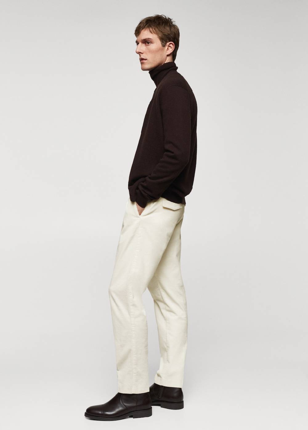 Mango Bundfaltenhose aus Cord Blitzverkäufe