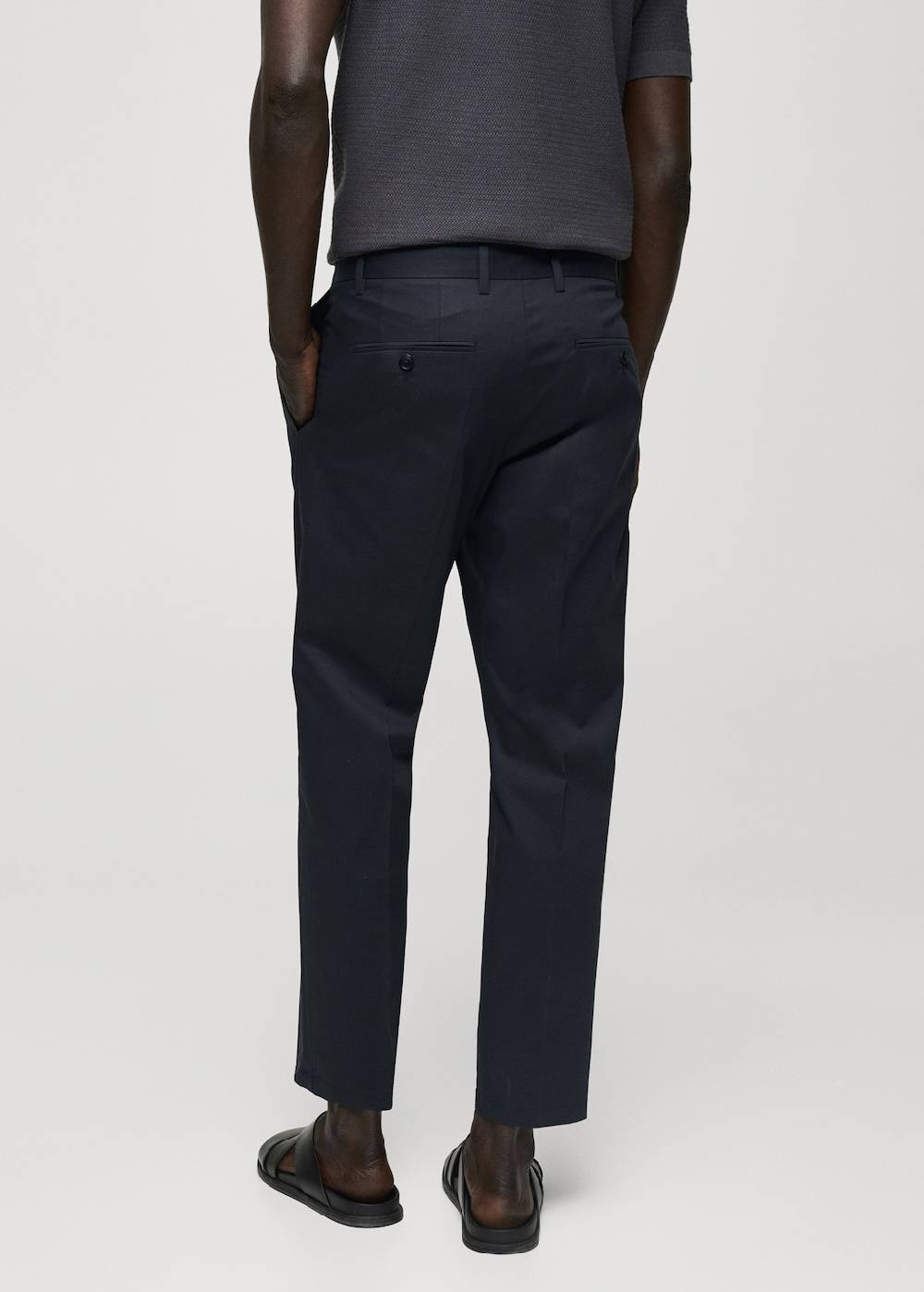 Mango Slim Fit-Bundfaltenhose aus Baumwolle Fabrik Onlineshop