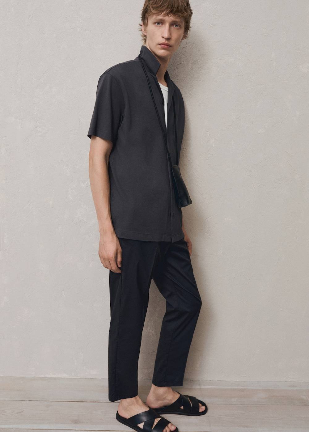 Mango Slim Fit-Bundfaltenhose aus Baumwolle Fabrik Onlineshop