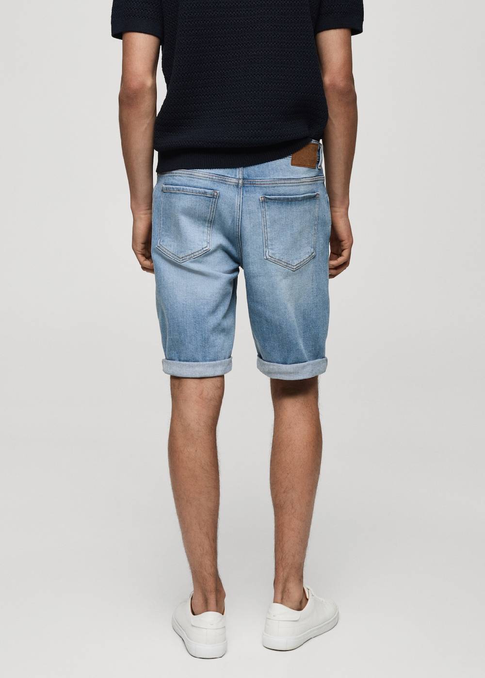 Mango Slim Fit-Jeans-Bermudashorts Rabatt