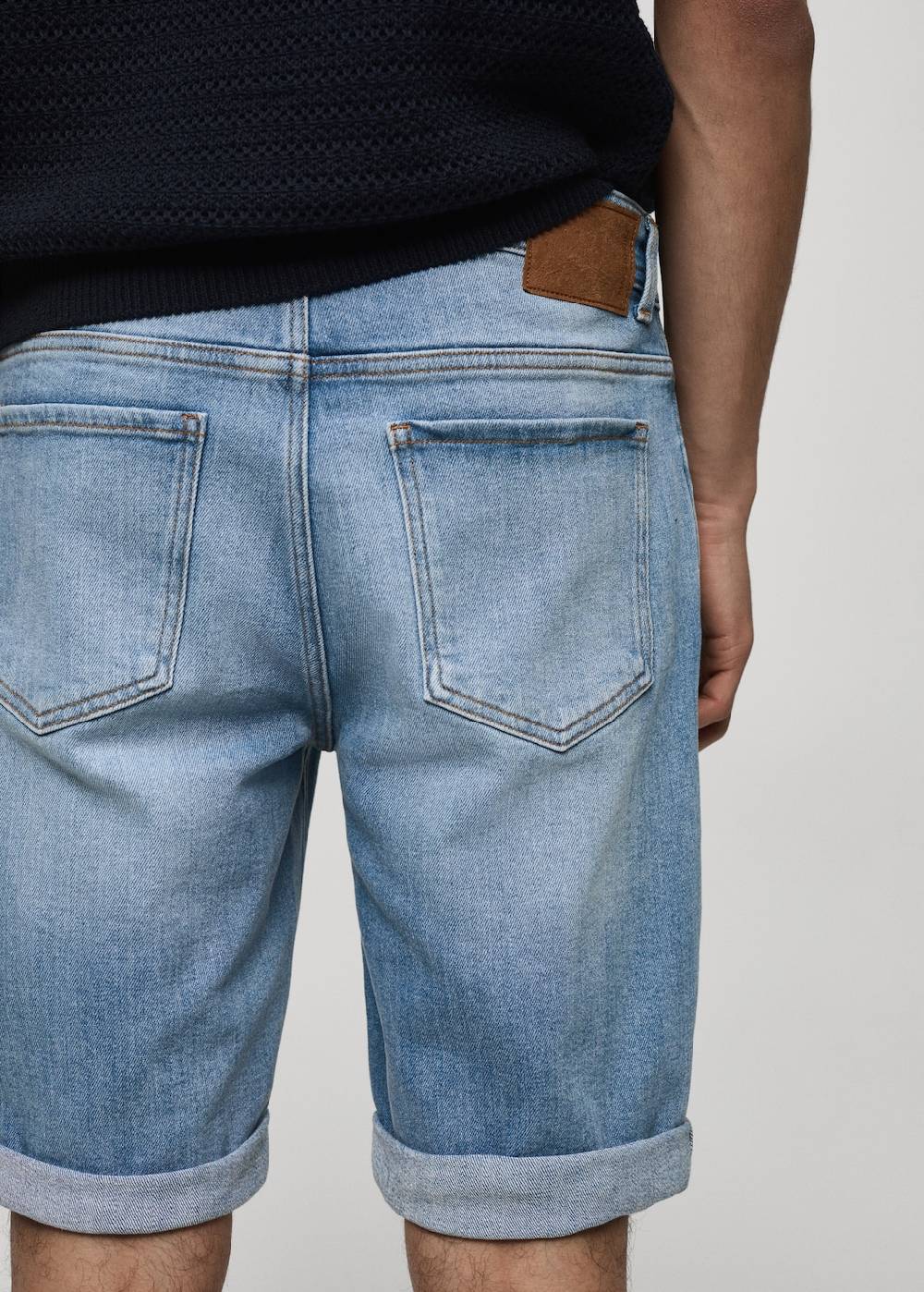 Mango Slim Fit-Jeans-Bermudashorts Rabatt