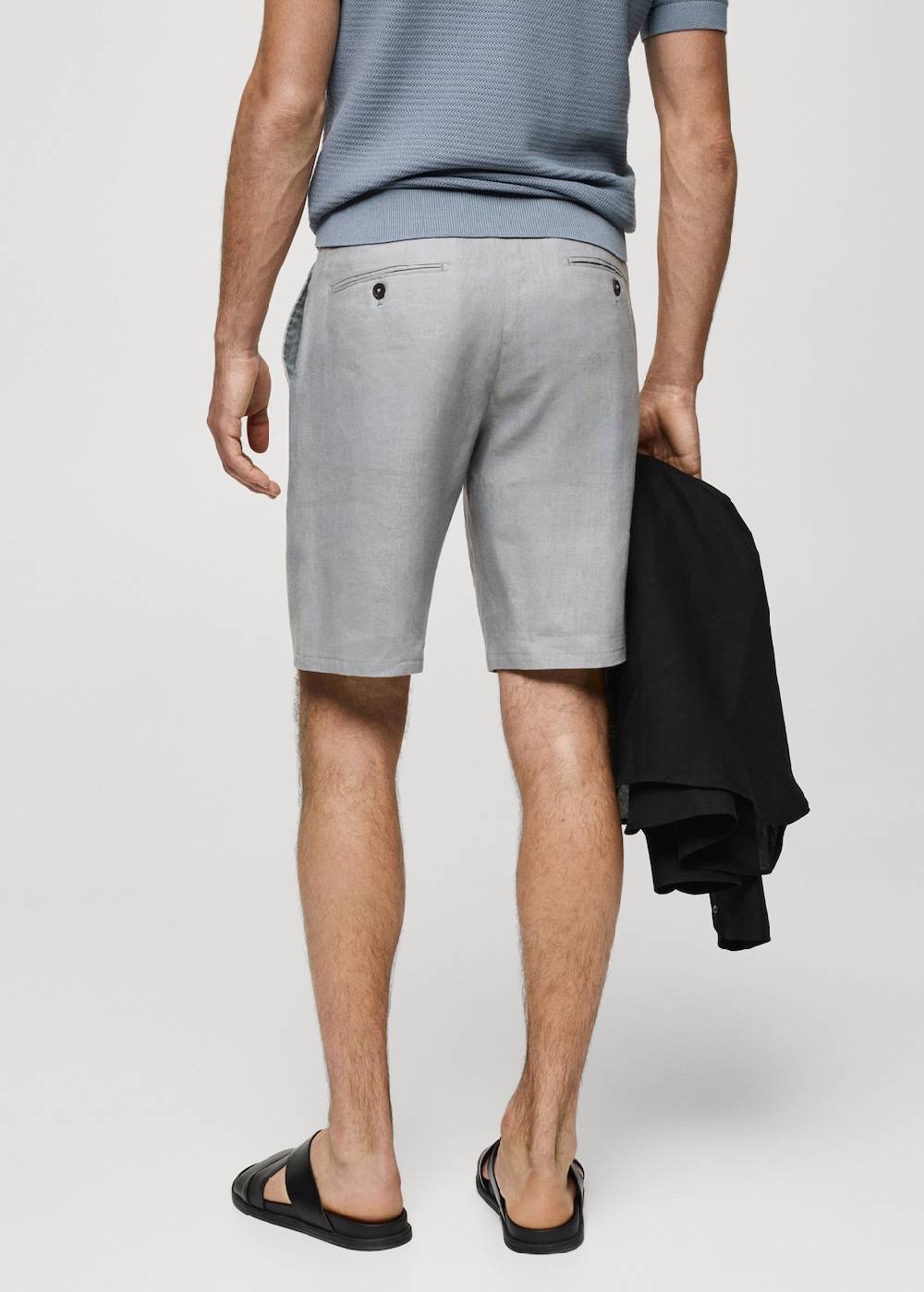 Mango Slim-Fit-Bermudashorts aus 100 % Leinen Flash Sale