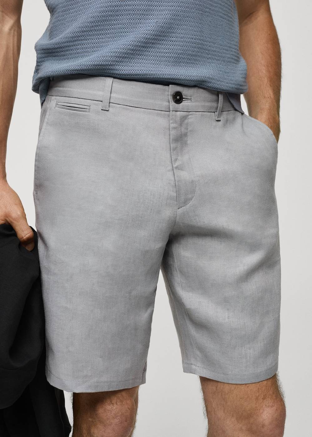 Mango Slim-Fit-Bermudashorts aus 100 % Leinen Flash Sale
