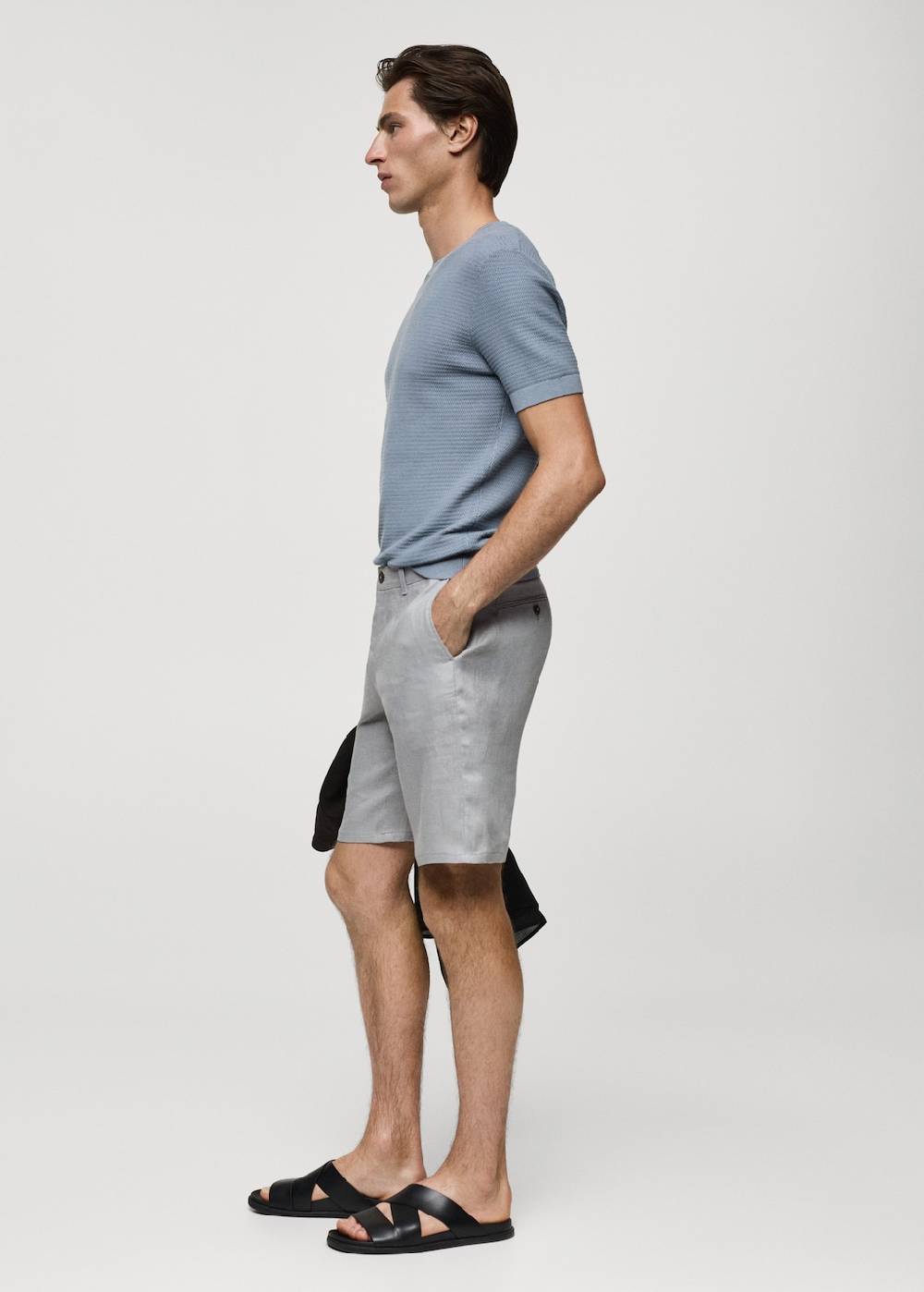 Mango Slim-Fit-Bermudashorts aus 100 % Leinen Flash Sale