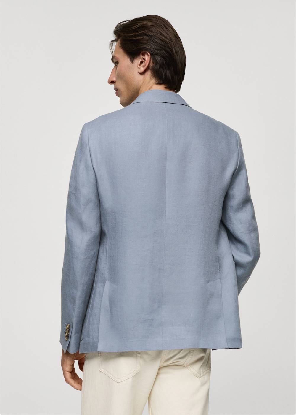 Mango Slim Fit-Blazer aus 100 % Leinen Begrenztes Angebot