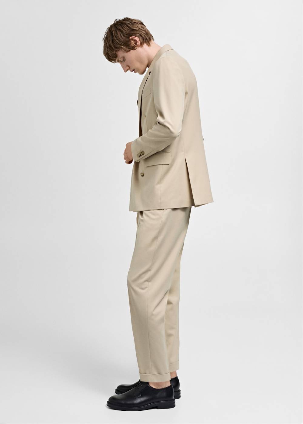 Mango Zweireihiges Regular Fit-Anzugsakko Online Shopping