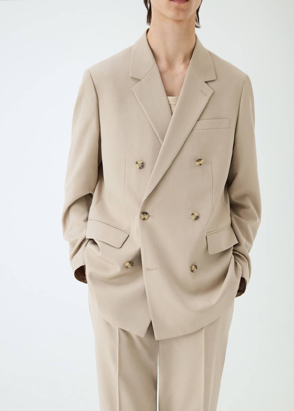 Mango Zweireihiges Regular Fit-Anzugsakko Online Shopping