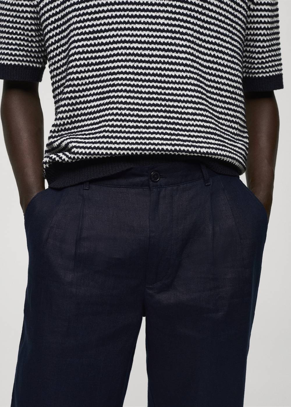 Mango Relaxed-Fit-Hose aus 100 % Leinen Vatertagsangebot