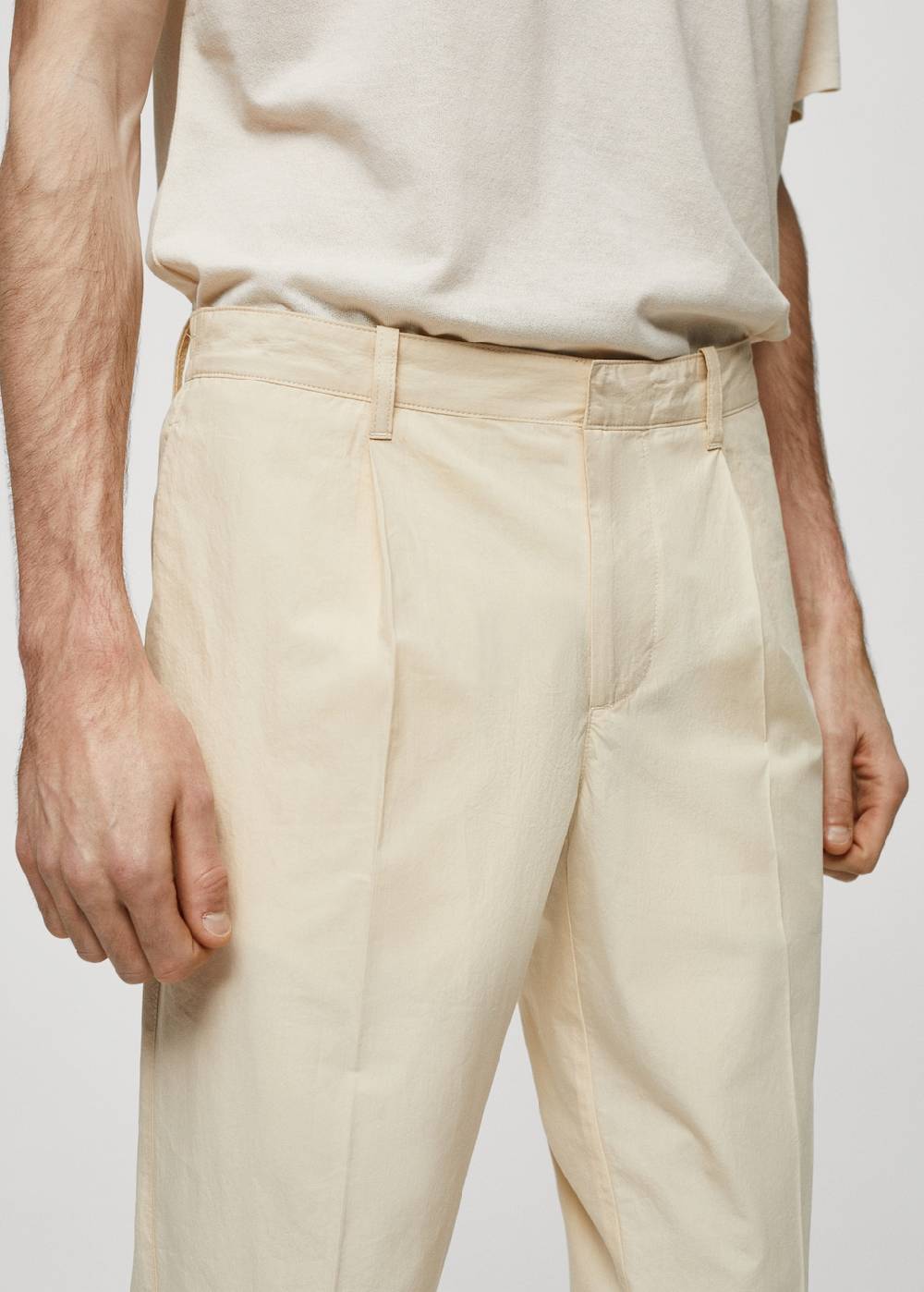 Mango Slim-Fit-Hose aus 100 % Baumwolle Jubiläumsangebot