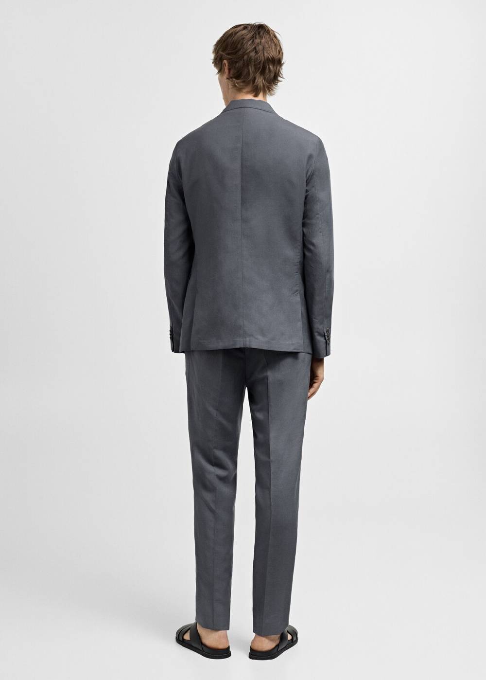 Mango Slim Fit-Anzughose aus Leinenmix Top Angebot