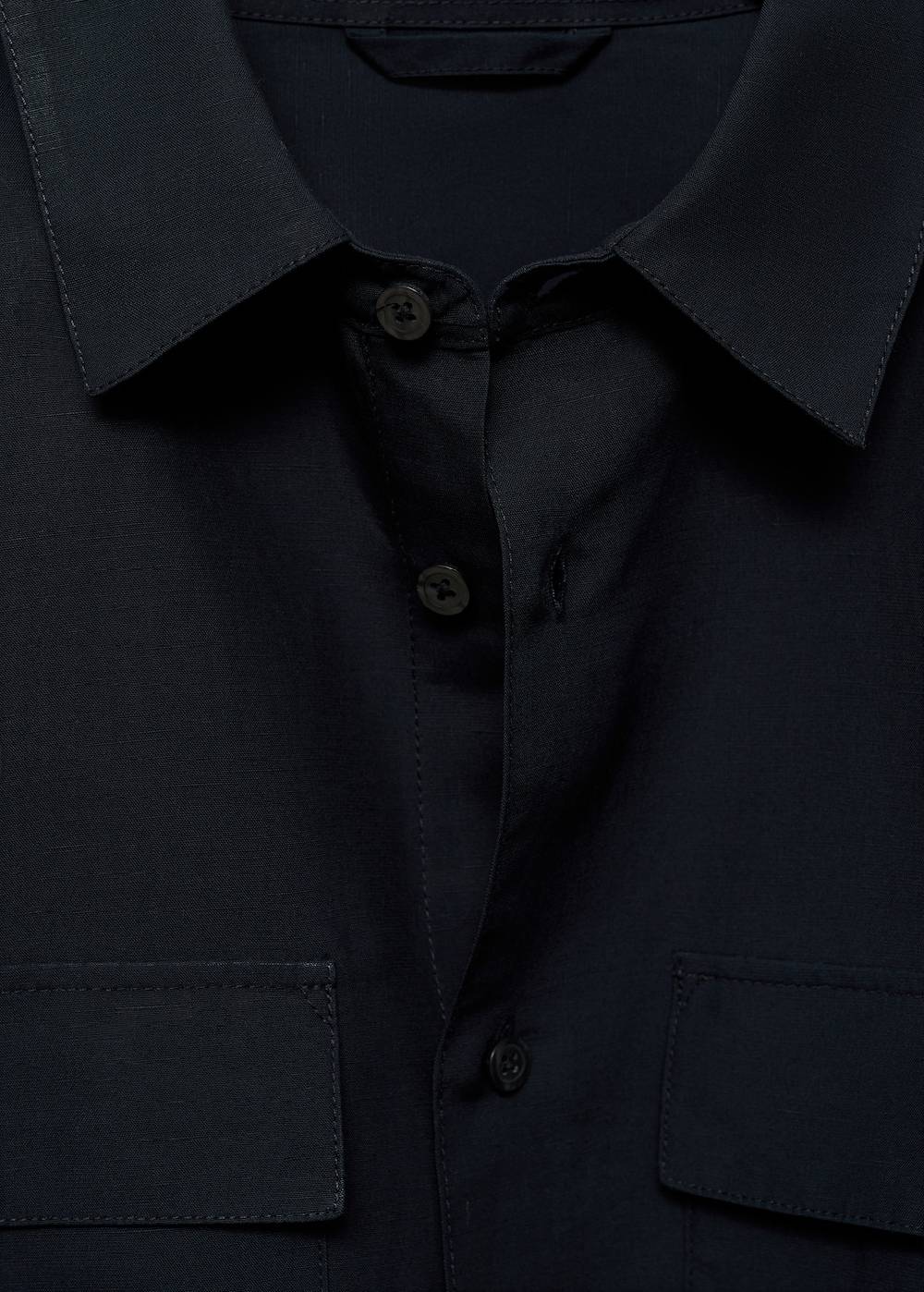 Mango Overshirt aus Tencel-Leinenmischung mit Taschen Neueste Mode