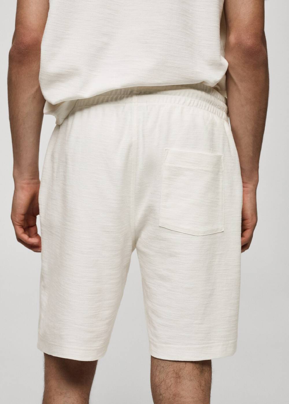 Mango Baumwoll-Bermudashorts mit Kordelzug Online Outlet