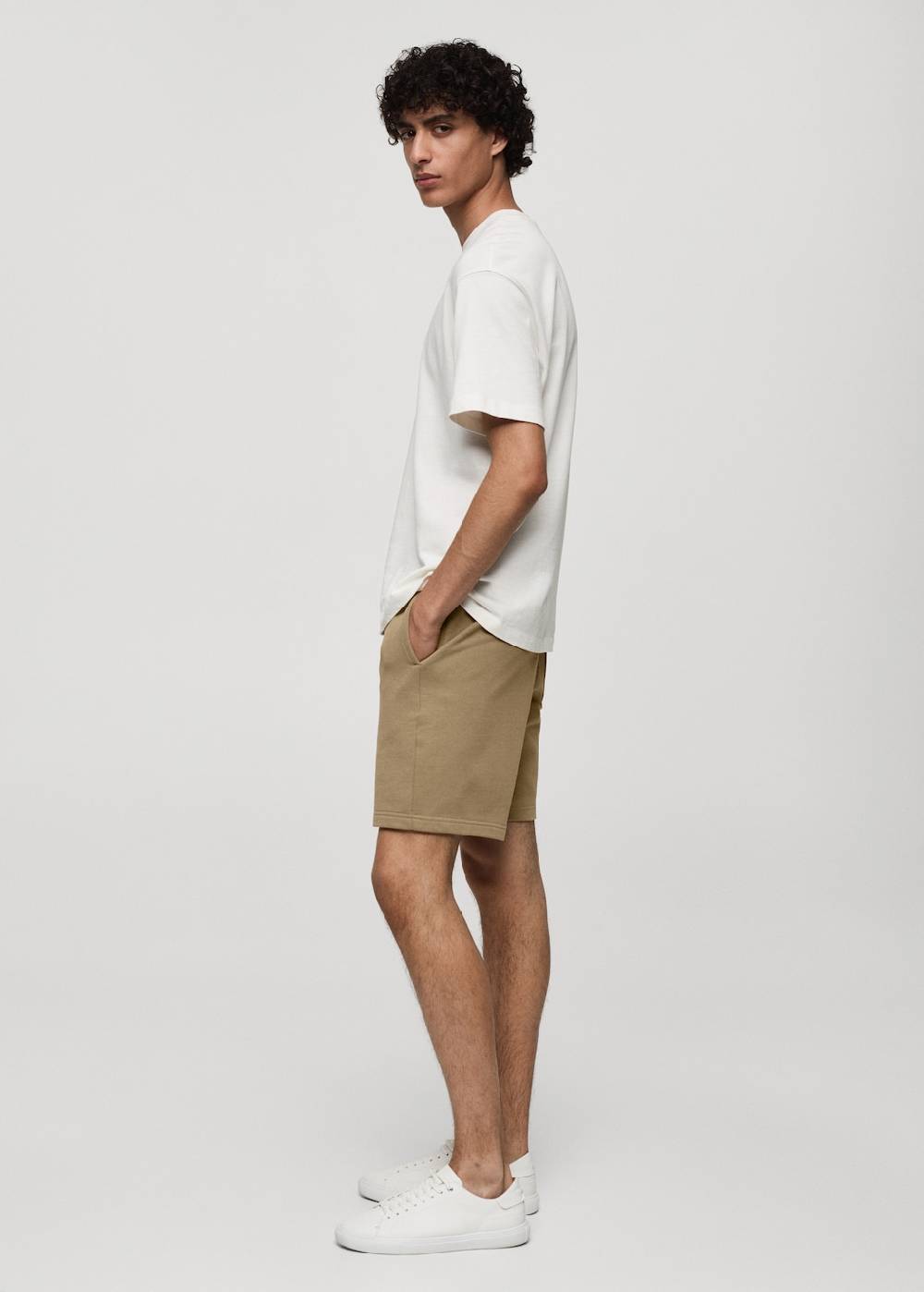 Mango Bermudashorts im Jogger-Stil aus Baumwolle Große Rabatte