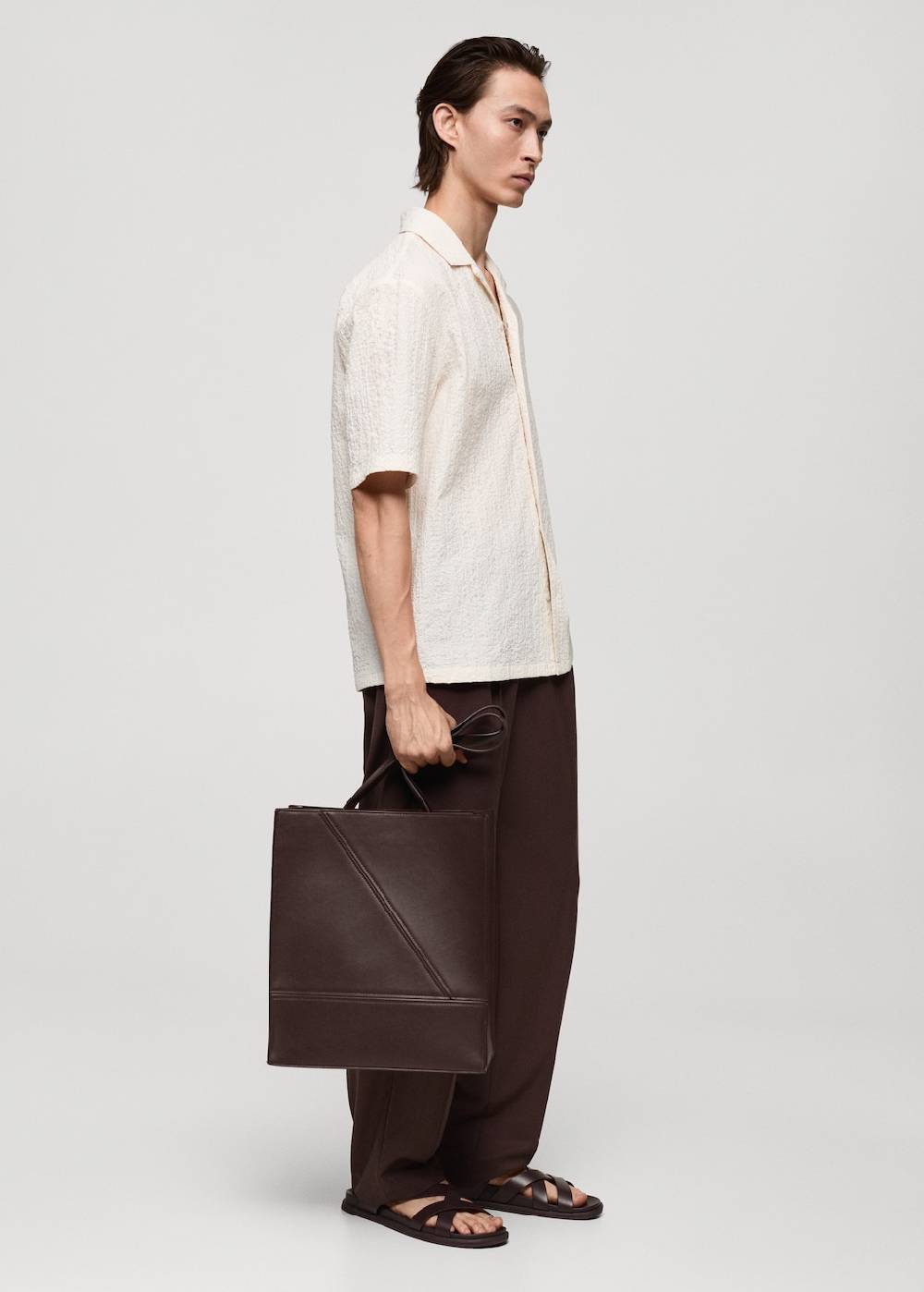 Mango Tote-Bag mit Leder-Effekt Neuheiten
