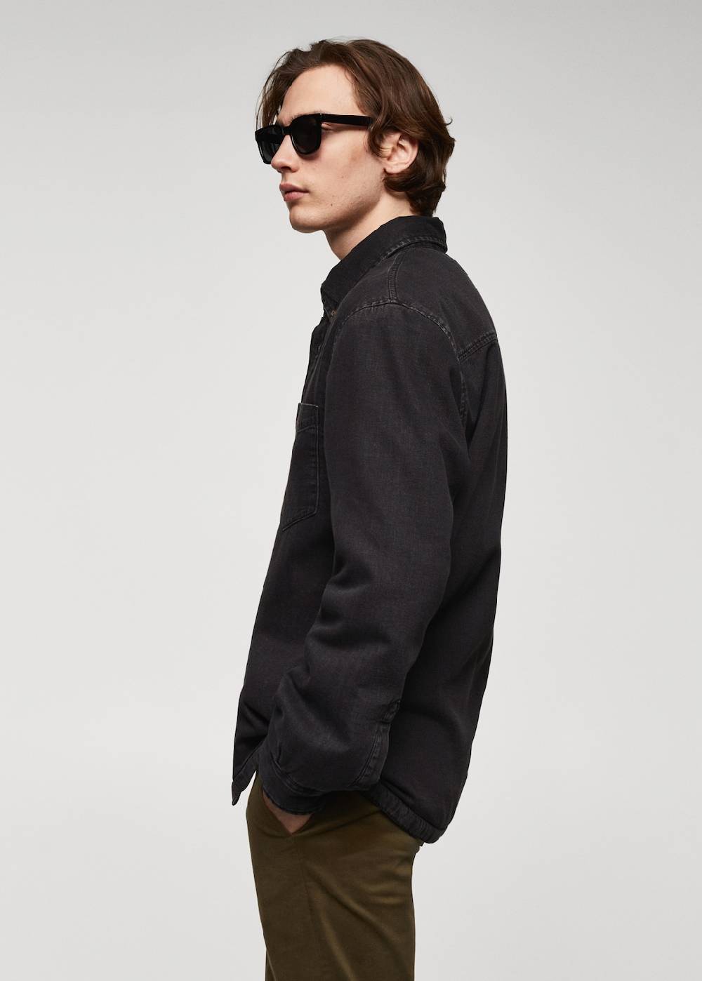 Mango Gestepptes Jeans-Overshirt Saisonale Angebote