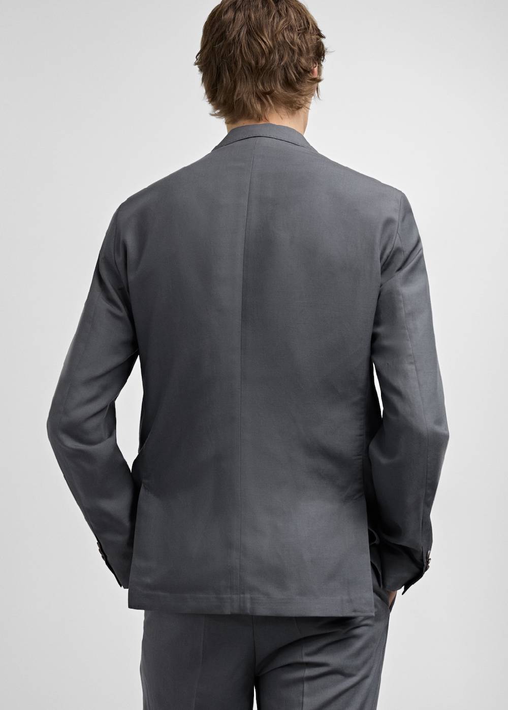 Mango Slim Fit-Anzugblazer aus Leinengemisch Räumungsverkauf