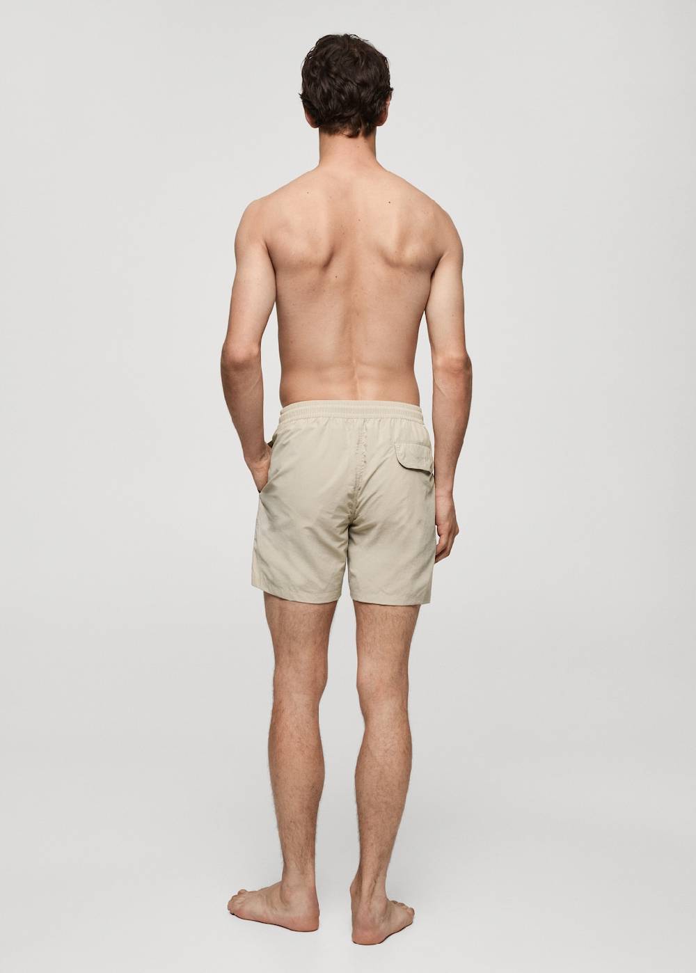 Mango Einfarbige Badeshorts mit Kordelzug Tägliche Deals