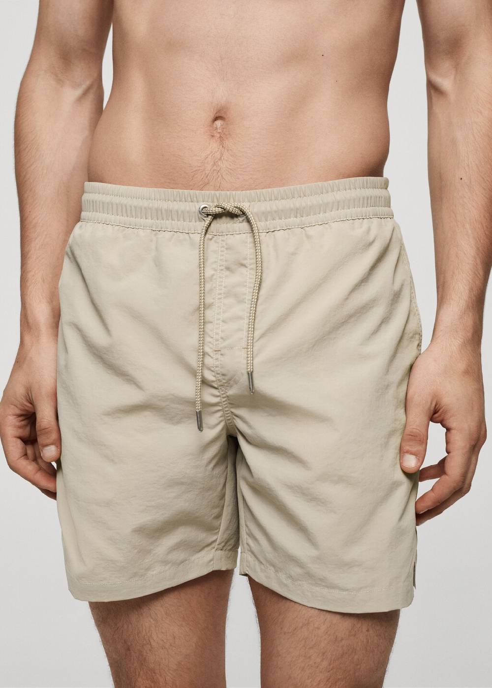 Mango Einfarbige Badeshorts mit Kordelzug Tägliche Deals