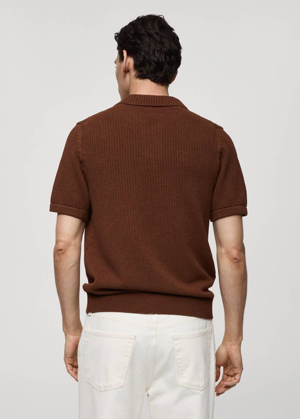 Mango Rippstrick-Poloshirt Super Sparpreis