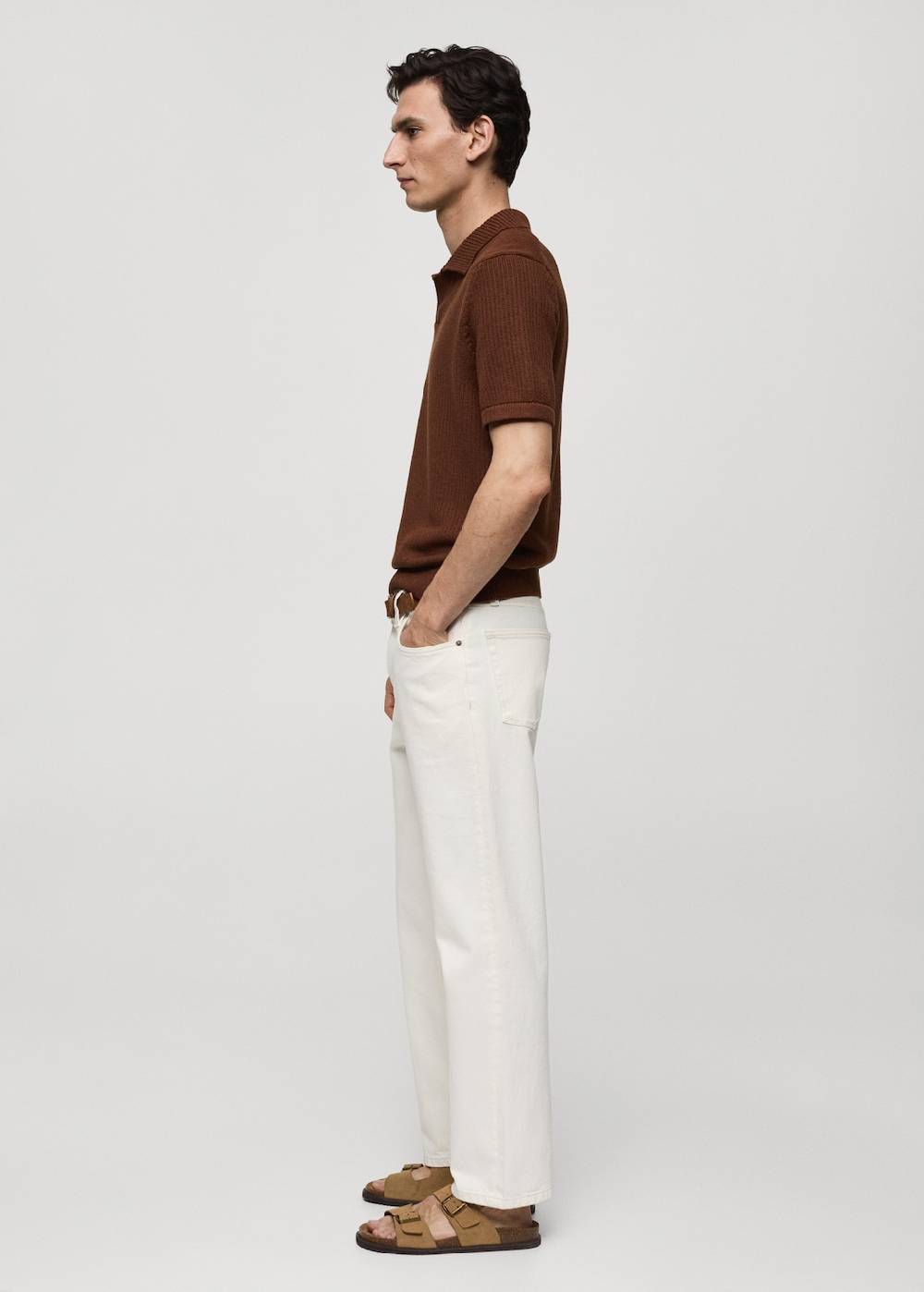 Mango Rippstrick-Poloshirt Super Sparpreis