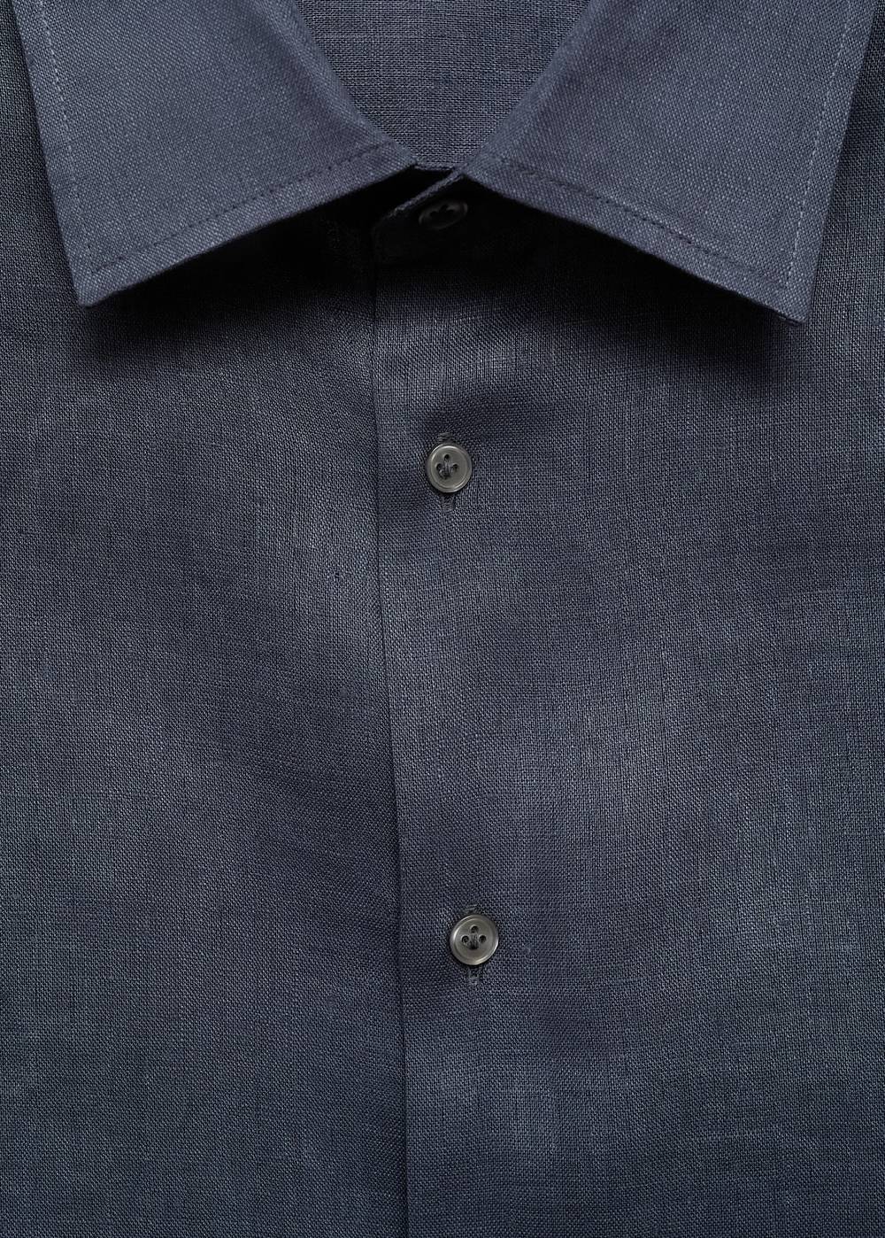 Mango Regular Fit-Hemd aus 100 % Leinen Begrenzte Freigabe