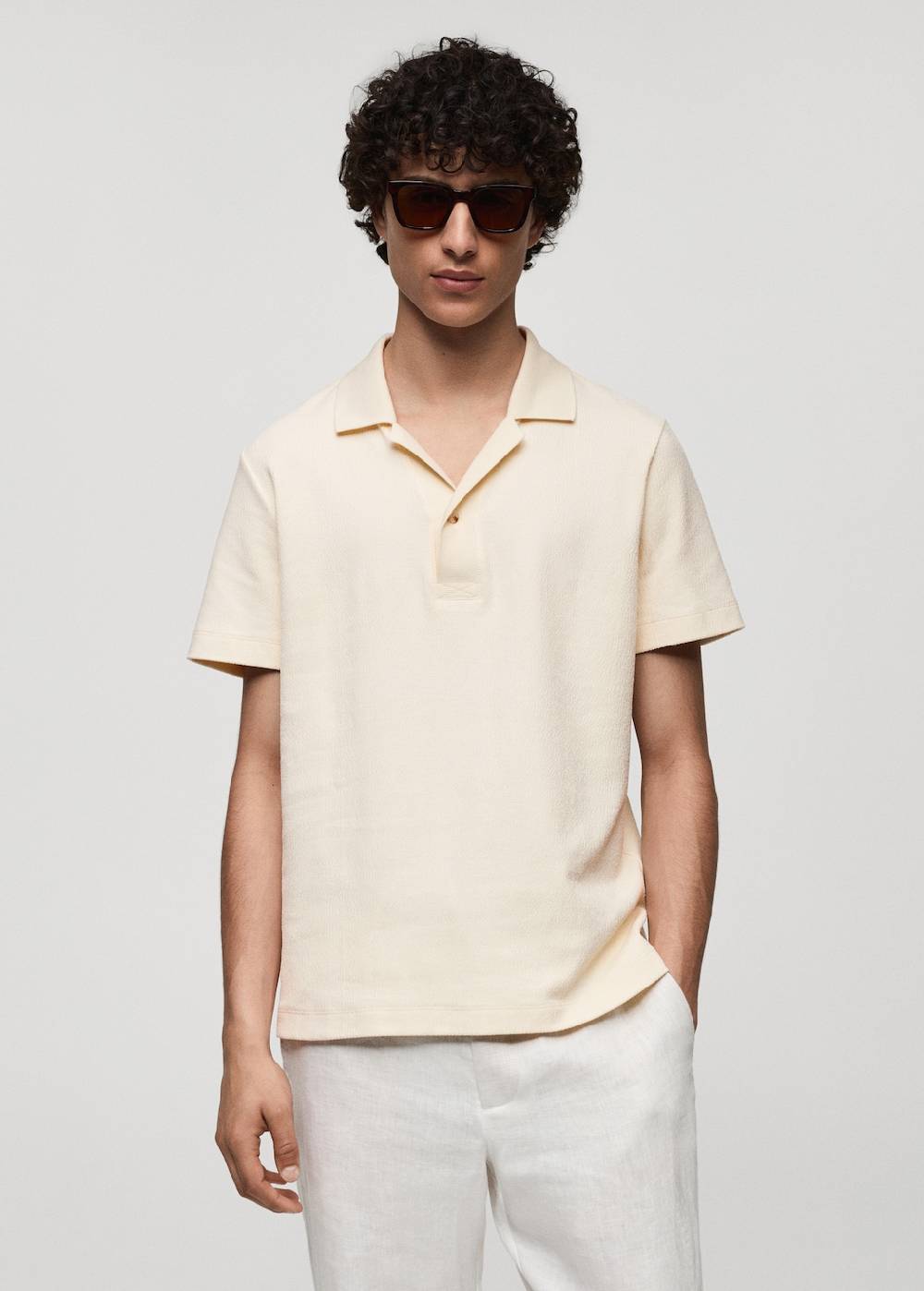 Mango Strukturiertes Regular-Fit-Poloshirt aus Baumwolle JETZT KAUFEN