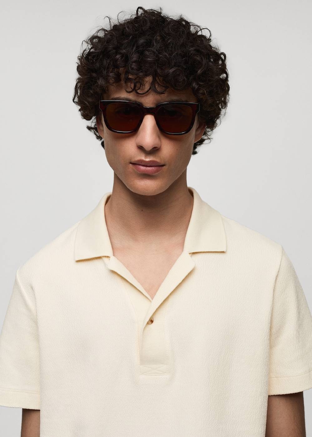 Mango Strukturiertes Regular-Fit-Poloshirt aus Baumwolle JETZT KAUFEN