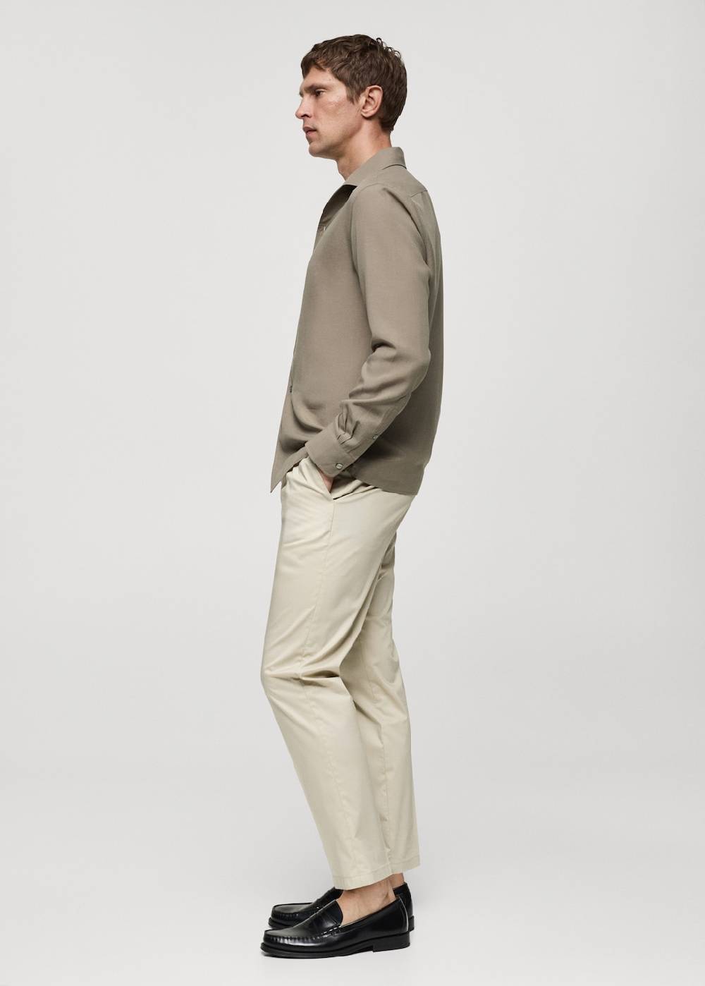 Mango Regular Fit-Hemd aus Lyocell Neueste Stile