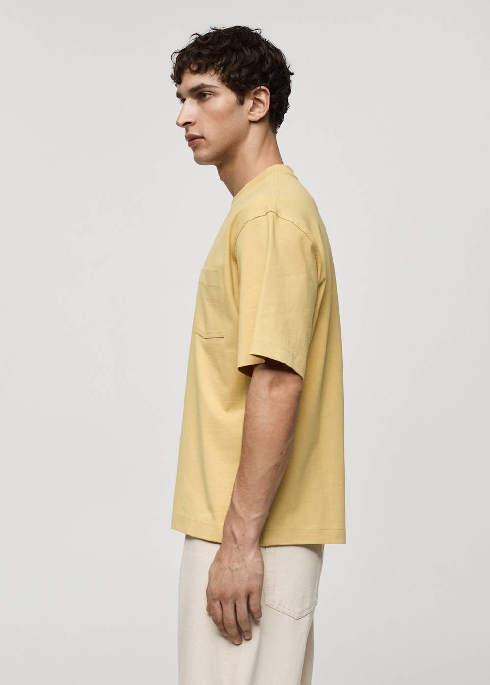 Mango T-Shirt aus 100 % Baumwolle mit Tasche Bis zu 60% Rabatt