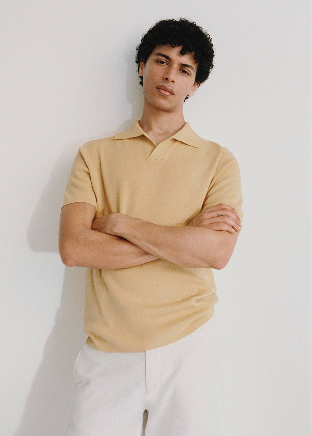 Mango Texturiertes Strick-Poloshirt aus Baumwolle Bis zu 55% Rabatt