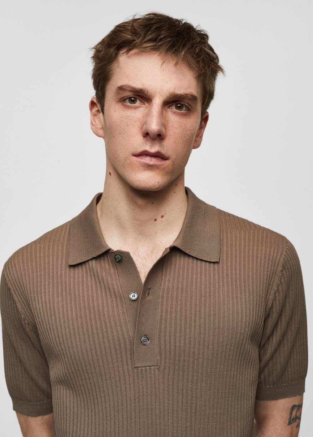 Mango Strick-Poloshirt aus Baumwolle Discount Store für neue Produkte