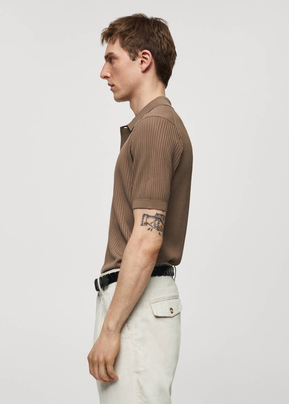 Mango Strick-Poloshirt aus Baumwolle Discount Store für neue Produkte