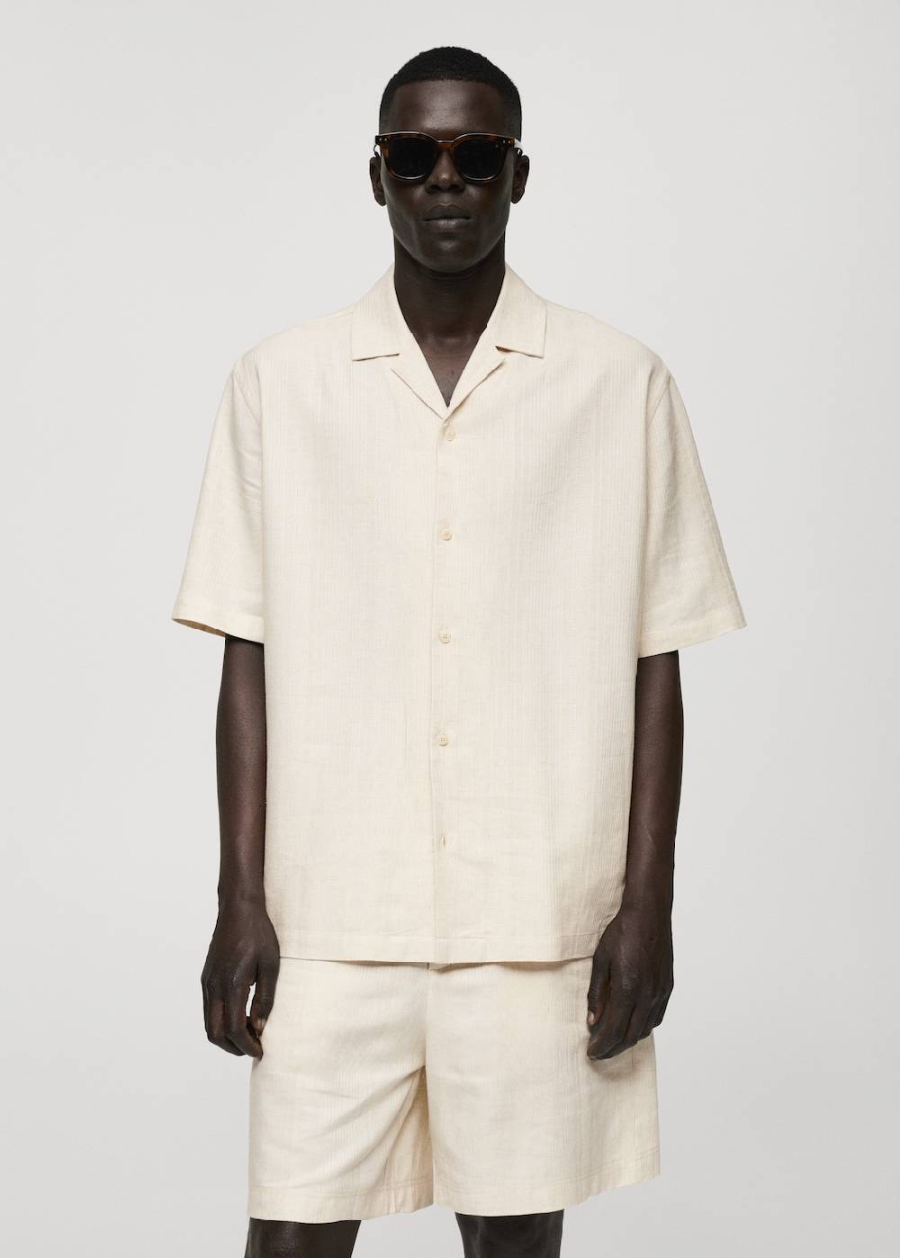 Mango Relaxed-Fit-Hemd aus Leinengemisch Riesige Rabatte