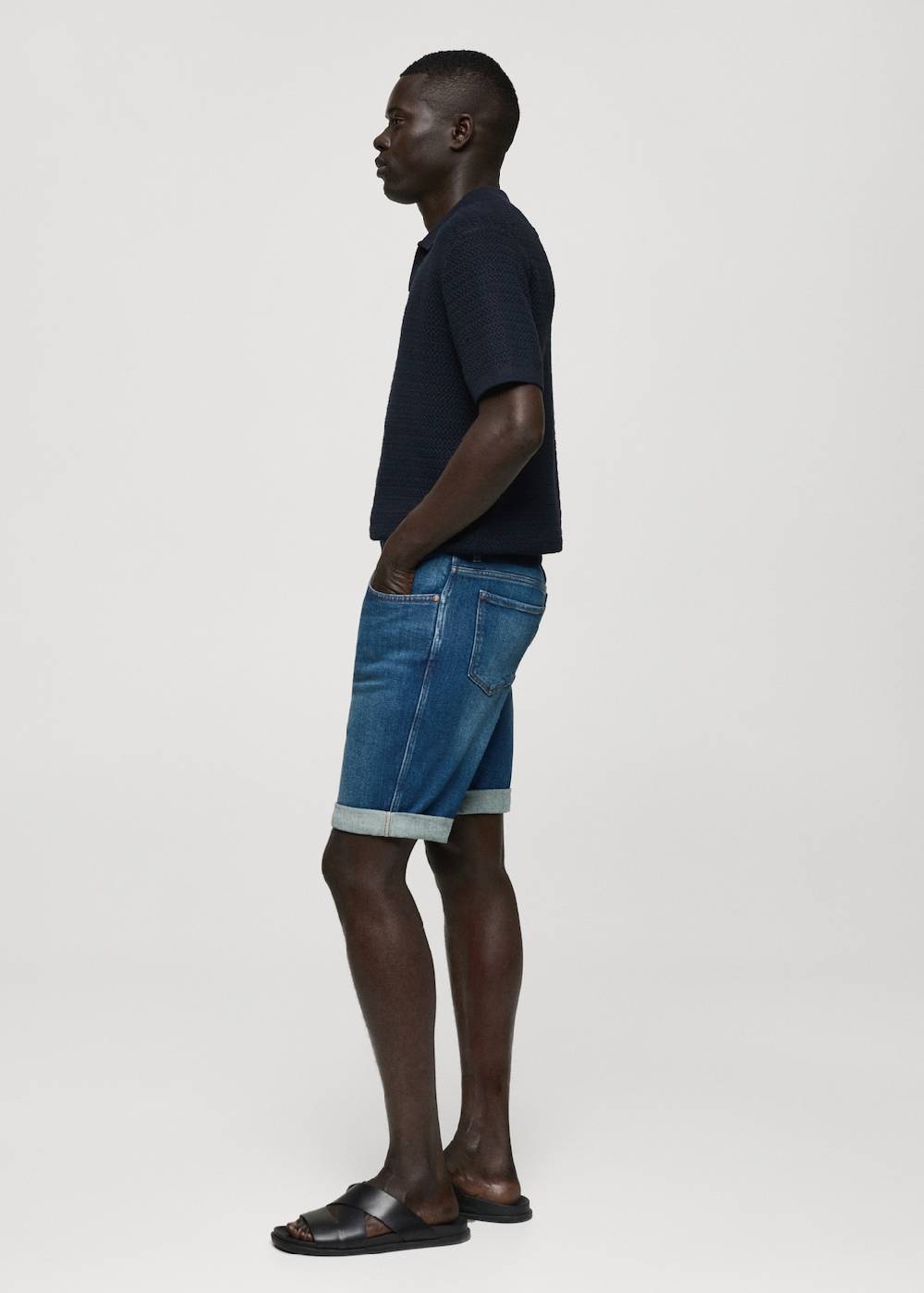 Mango Slim Fit-Jeans-Bermudashorts 50% Rabatt mit kostenlosem Versand