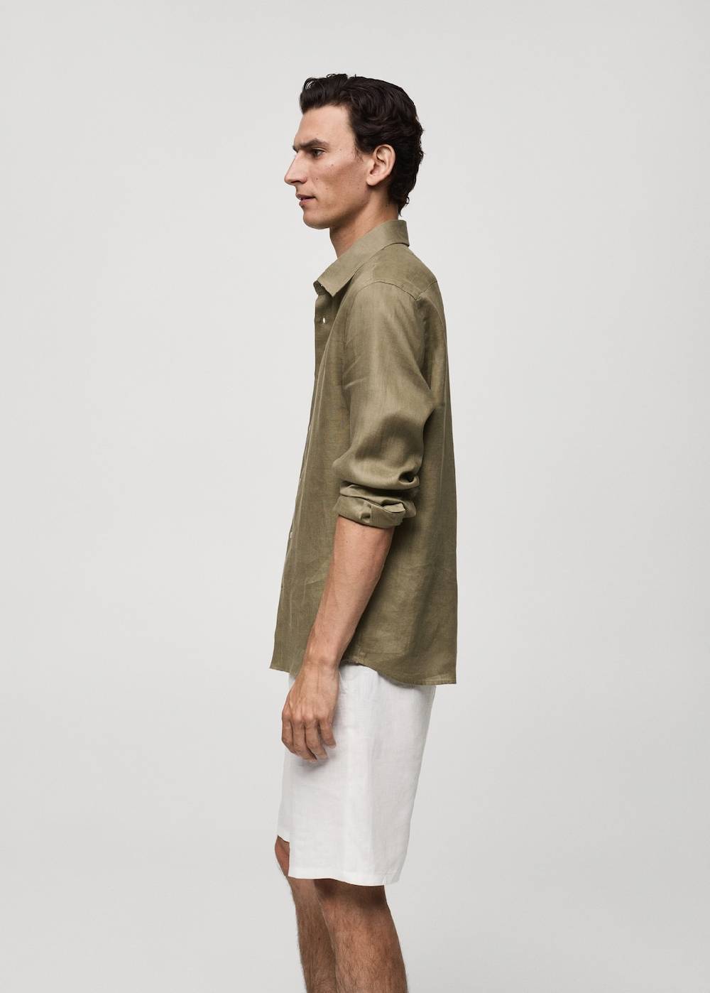 Mango Regular Fit-Hemd aus 100 % Leinen Fabrikladen