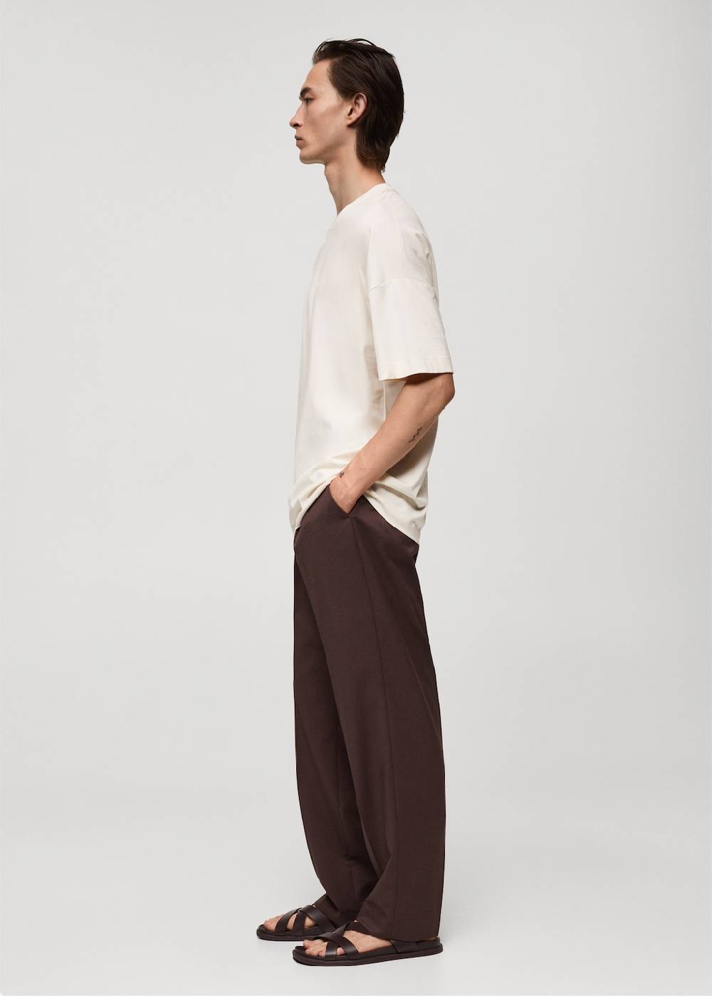 Mango Oversized-T-Shirt aus 100 % Baumwolle Verkauf