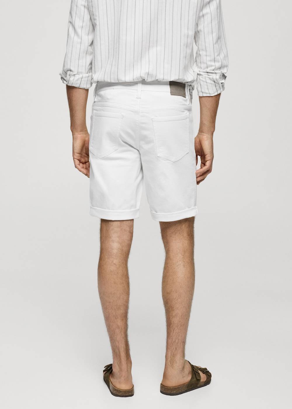 Mango Slim Fit-Jeans-Bermudashorts im Angebot