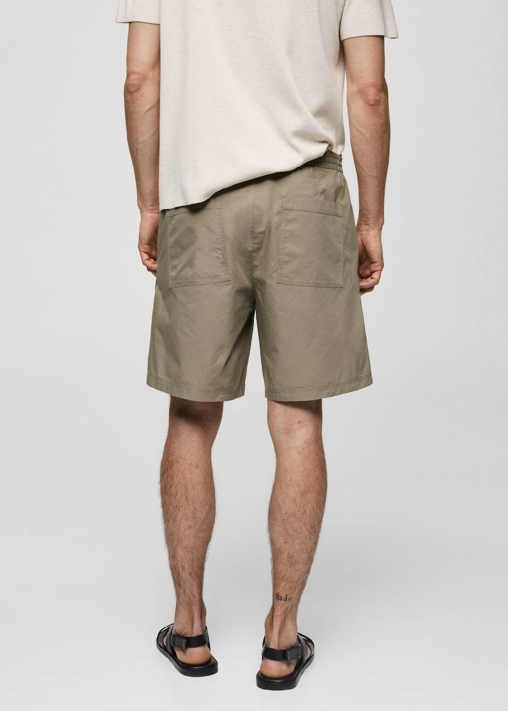 Mango Bermudashorts aus 100 % Baumwolle mit Kordel Schlussverkauf