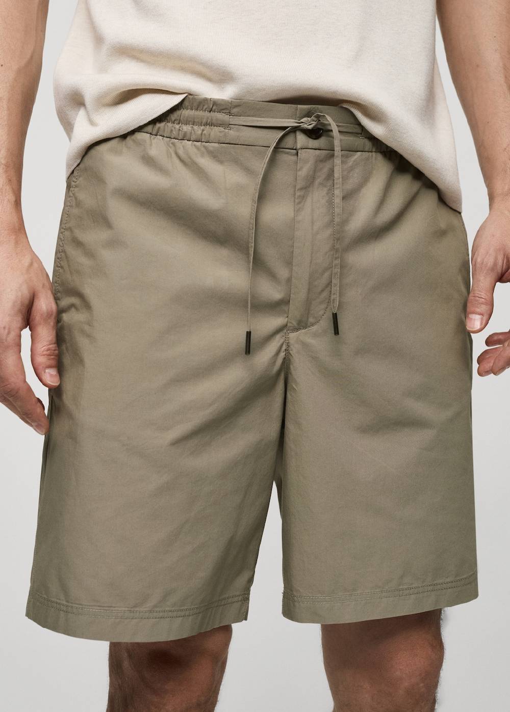 Mango Bermudashorts aus 100 % Baumwolle mit Kordel Schlussverkauf