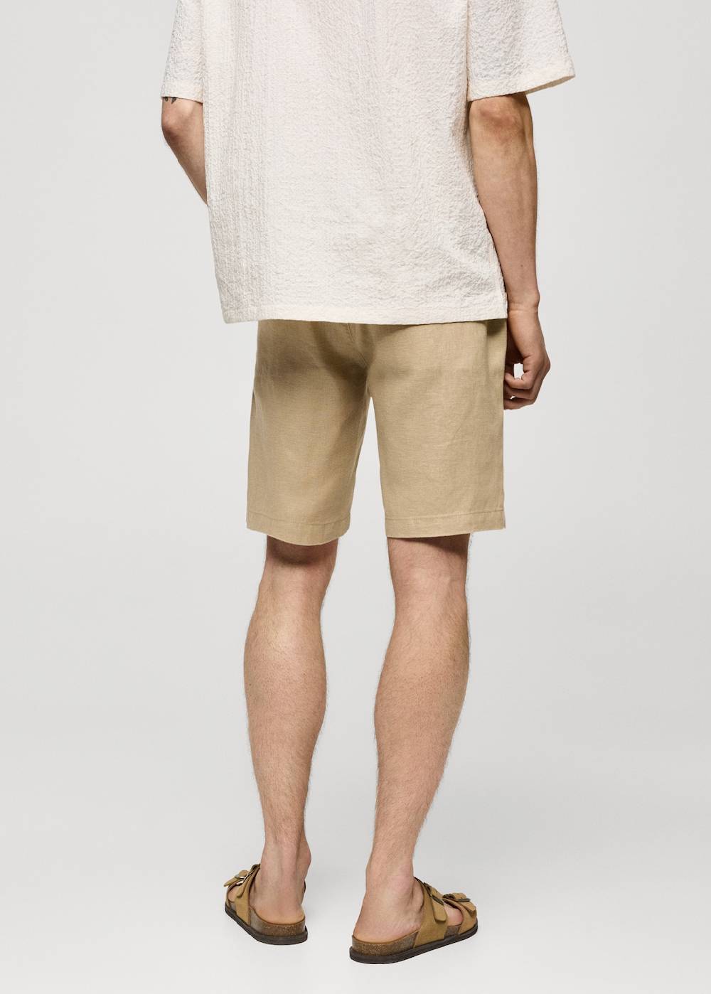 Mango Bermudashorts aus 100 % Leinen mit Kordel Blitzverkäufe